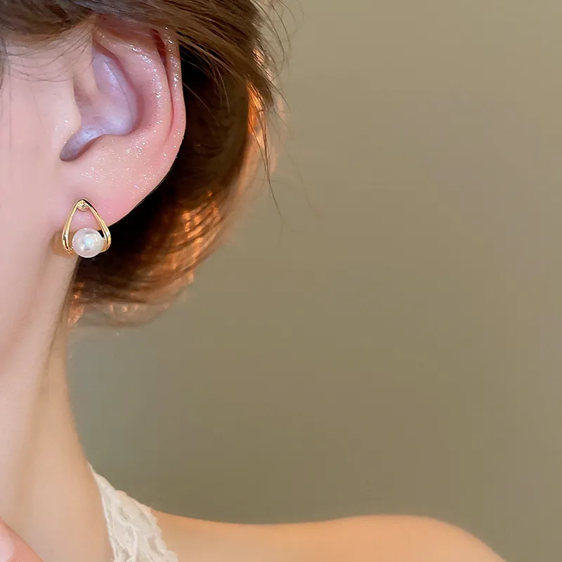 FEO Alloy Stud Earrings Women's-2