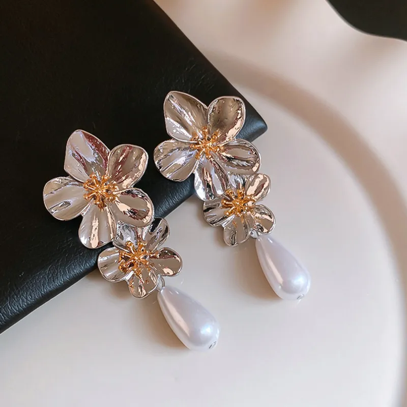 FEO Faux Pearl Earrings Women's-1