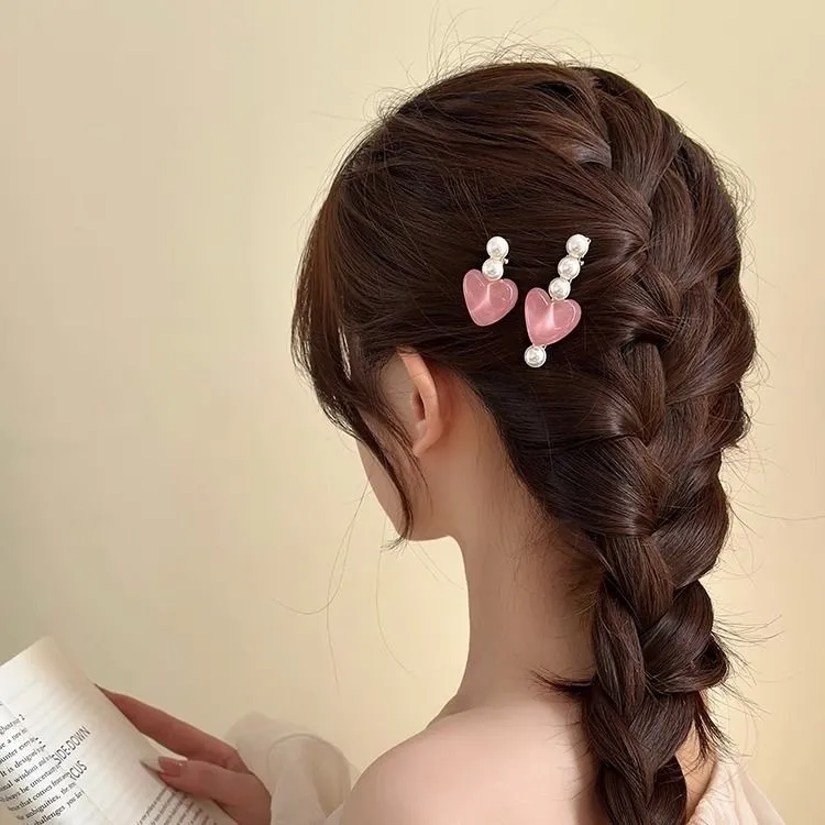 FEO Faux Pearl Hair Clips Women's-1