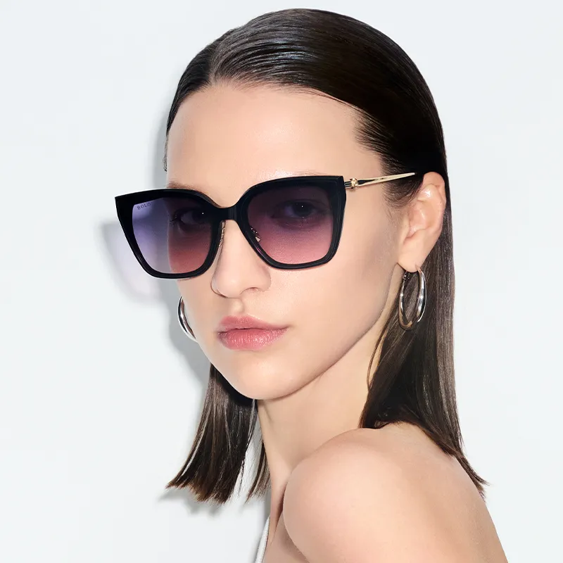 BOLON Plate Frame Β Titanium Cat Eye Sunglasses Unisex-3