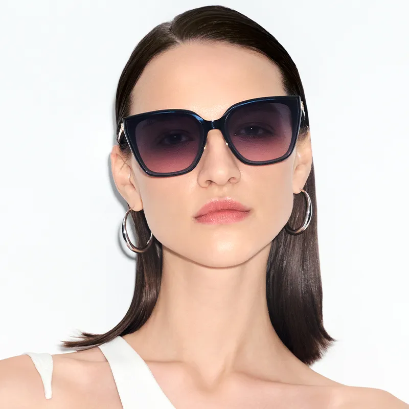 BOLON Plate Frame Β Titanium Cat Eye Sunglasses Unisex-4