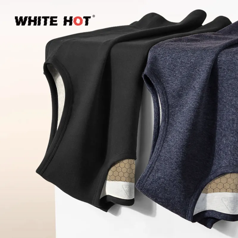 WHITE HOT Thermal Tops Men's 1 Pc Solid Color-20
