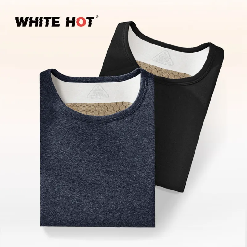 WHITE HOT Thermal Tops Men's 1 Pc Solid Color-19