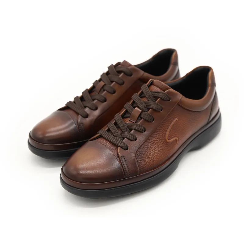 Satchi Casual Skateboard Shoes Men's Brown-2
