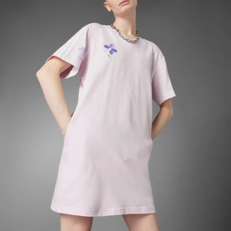 Adidas Short Sleeved Dresses Women's Pink-1