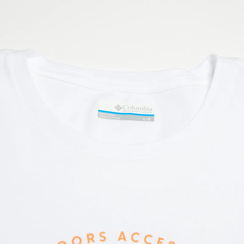 Columbia T Shirts Unisex White-5