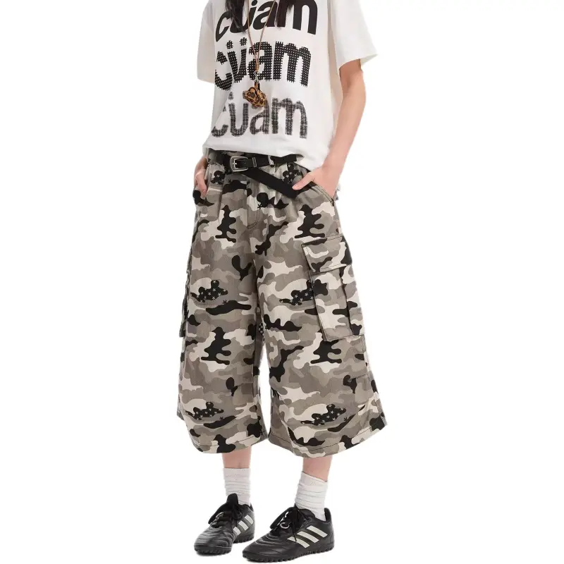 HLPT Denim Shorts Unisex Camouflage-2