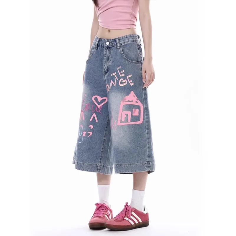HLPT Denim Shorts Unisex Blue-5