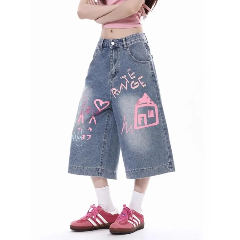 HLPT Denim Shorts Unisex Blue-4