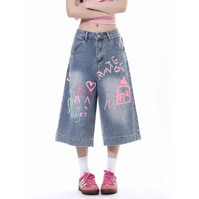 HLPT Denim Shorts Unisex Blue-2