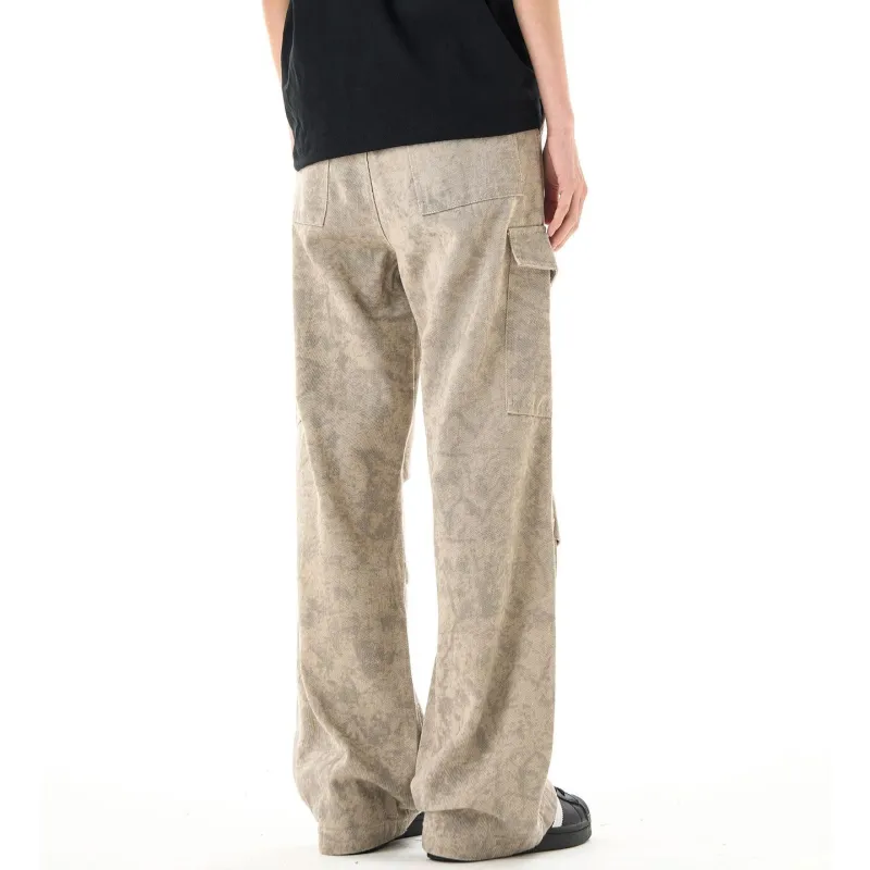 HLPT Cargo Pants Unisex Marble Pattern-1