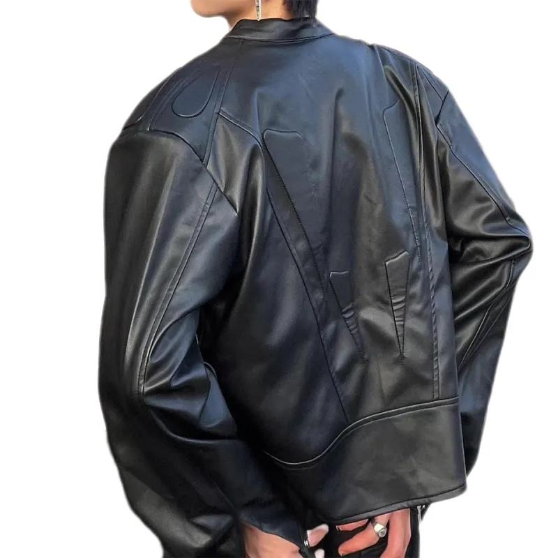 HLPT Leather Jackets Unisex Black-2