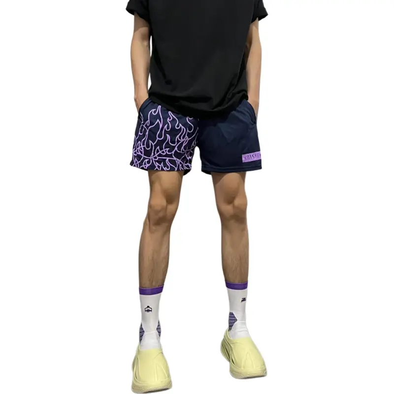HLPT Casual Shorts Unisex Purple-1