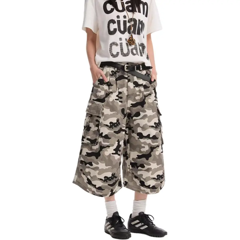 HLPT Denim Shorts Unisex Camouflage-3