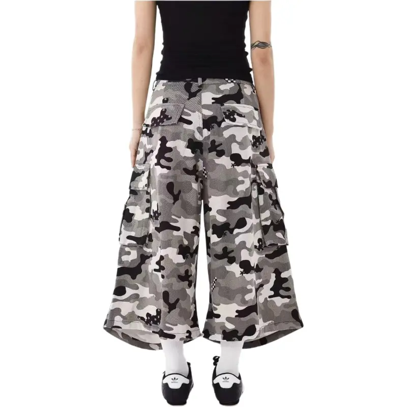 HLPT Denim Shorts Unisex Camouflage-1