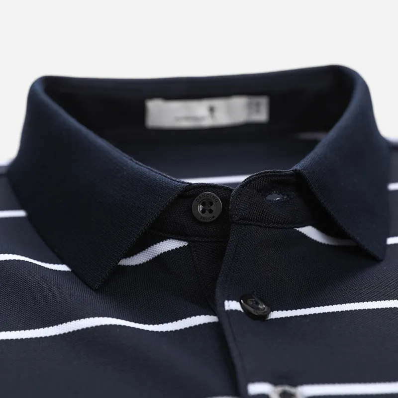 Dance With Wolves Polo Shirt Men's Dark Blue-4
