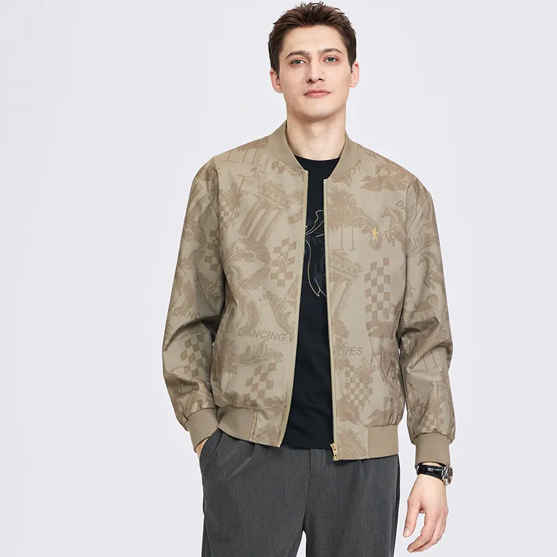 Dance With Wolves Jackets Coats Men's Khaki-5