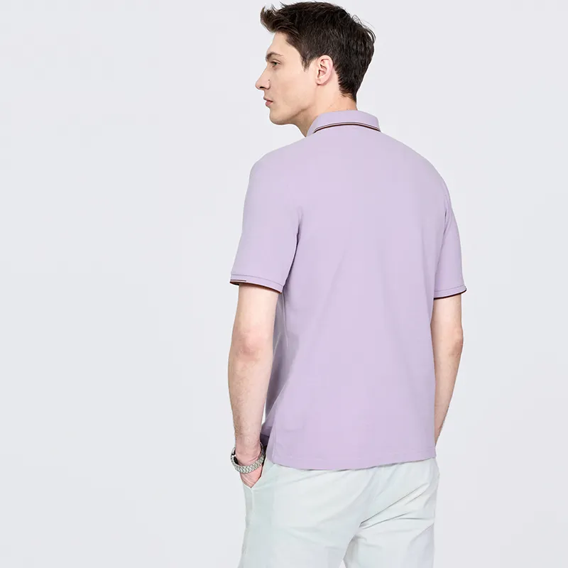 Dance With Wolves Polo Shirt Men's Purple-3