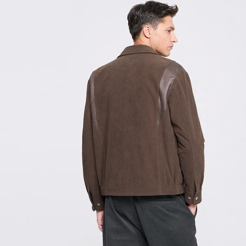 Dance With Wolves Jackets Coats Men's Coffee-4