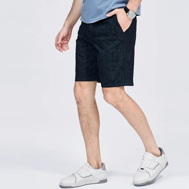 Dance With Wolves Casual Shorts Men's Navy Blue-2