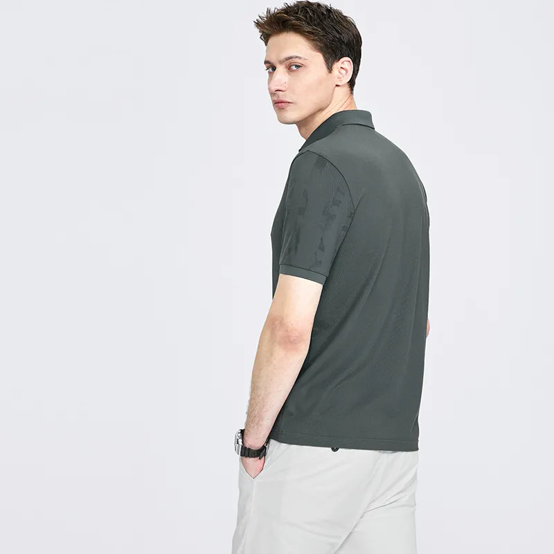 Dance With Wolves Polo Shirt Men's Dark Green-4