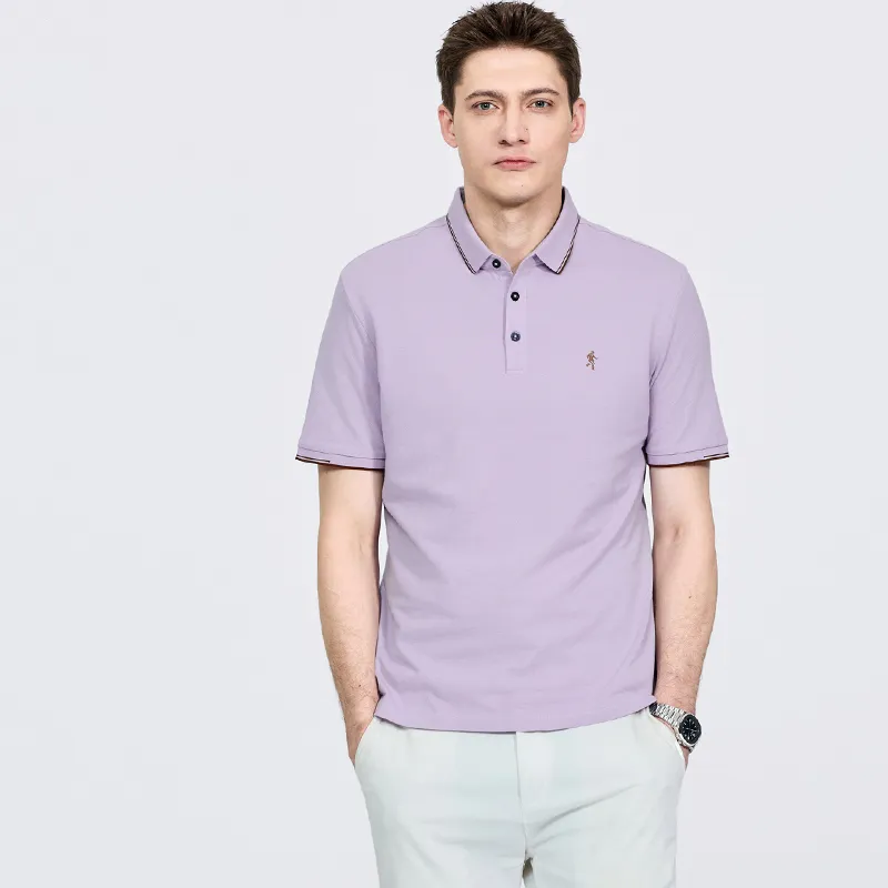 Dance With Wolves Polo Shirt Men's Purple-5