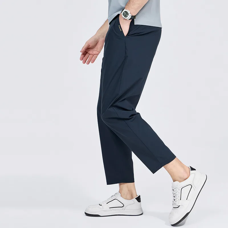 Dance With Wolves Casual Pants Men's Dark Blue-5