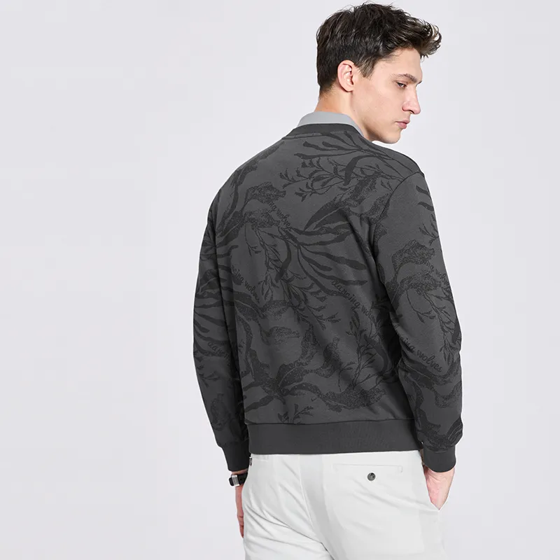 Dance With Wolves Sweatshirt Men's Dark Gray-2