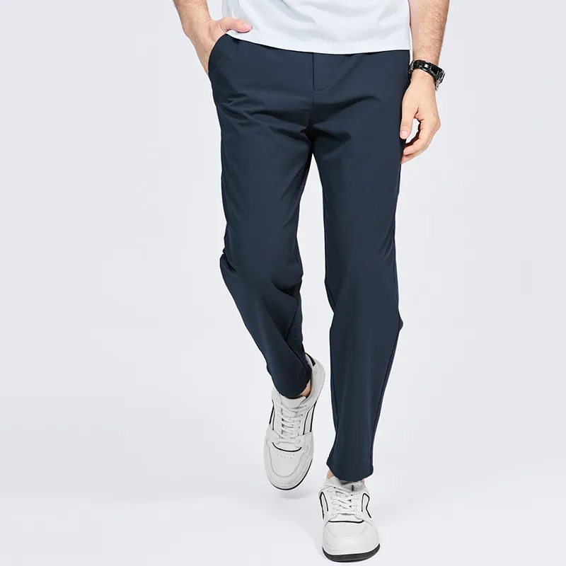Dance With Wolves Casual Pants Men's Dark Blue-2