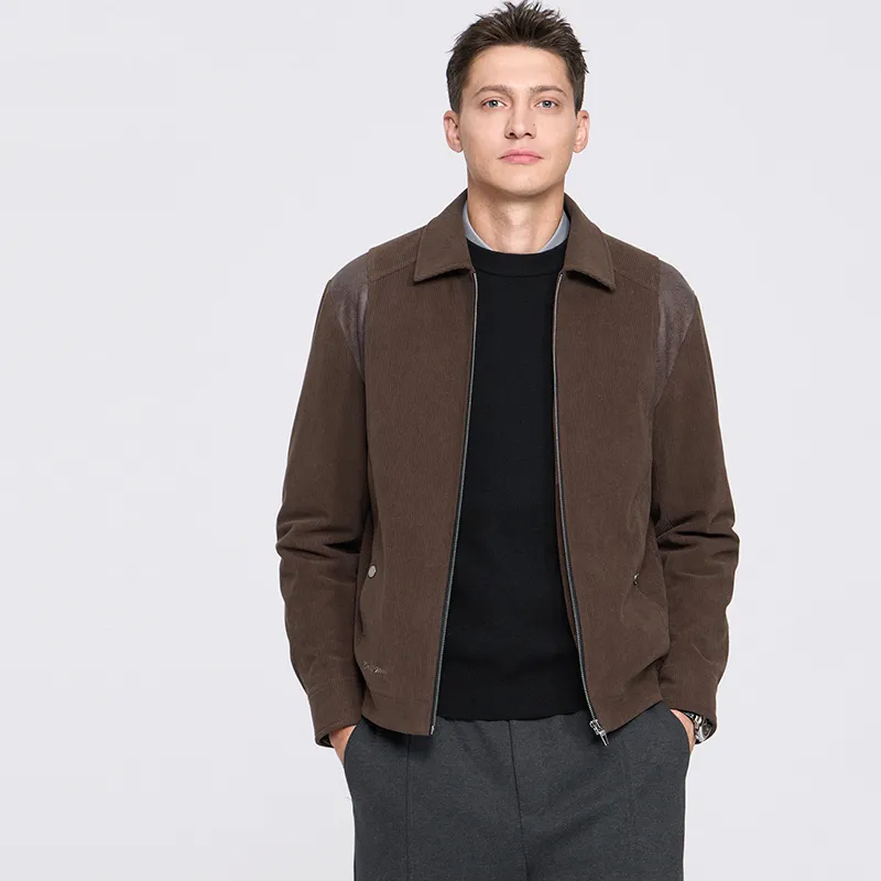 Dance With Wolves Jackets Coats Men's Coffee-3