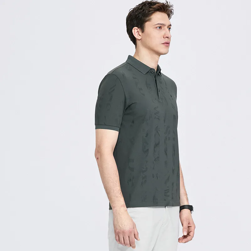 Dance With Wolves Polo Shirt Men's Dark Green-3