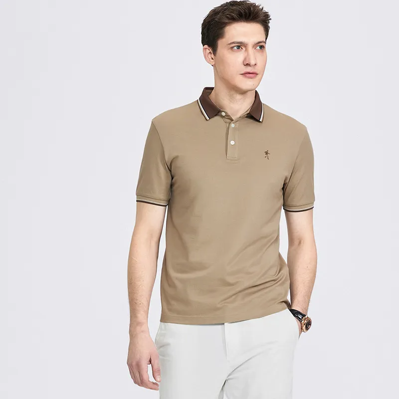 Dance With Wolves Polo Shirt Men's Khaki-5