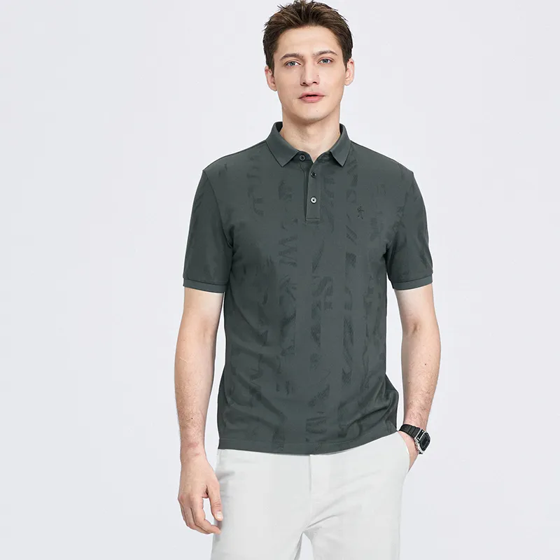 Dance With Wolves Polo Shirt Men's Dark Green-2