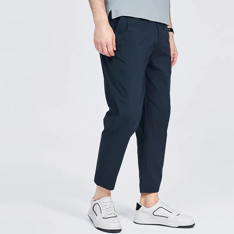 Dance With Wolves Casual Pants Men's Dark Blue-3