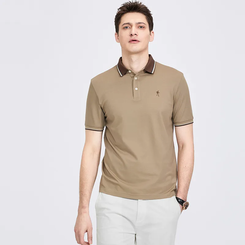 Dance With Wolves Polo Shirt Men's Khaki-4