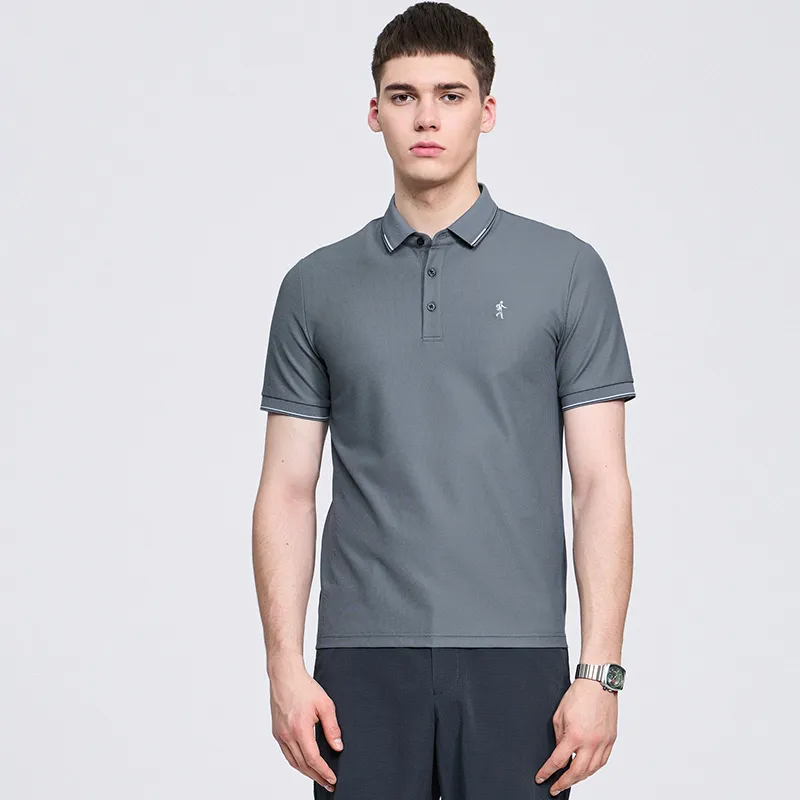 Dance With Wolves Polo Shirt Men's Dark Gray-5