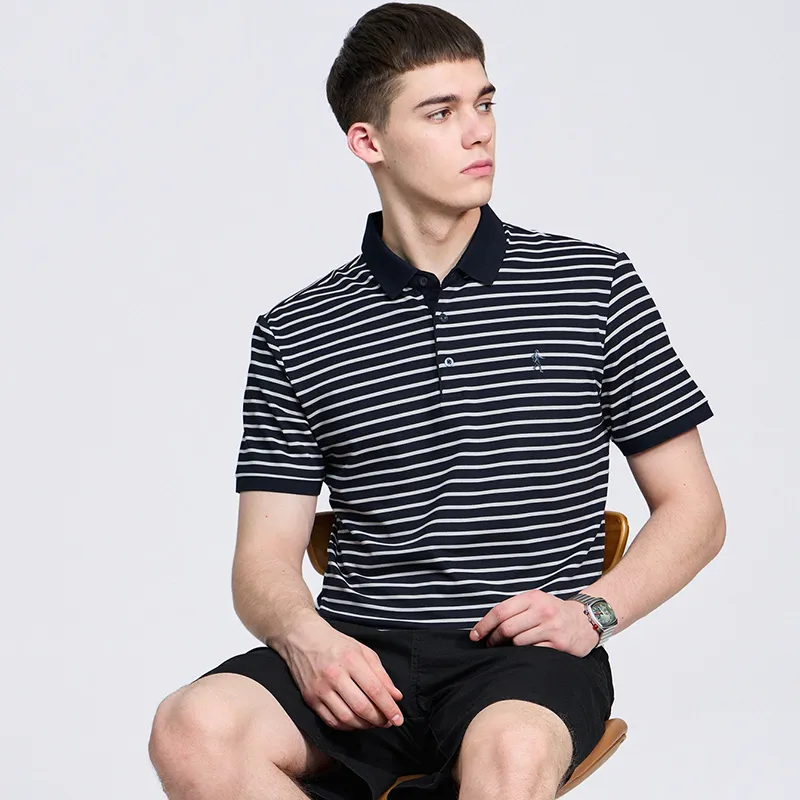 Dance With Wolves Polo Shirt Men's Dark Blue-5