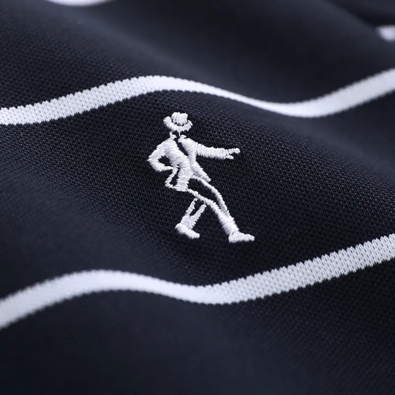 Dance With Wolves Polo Shirt Men's Dark Blue-5