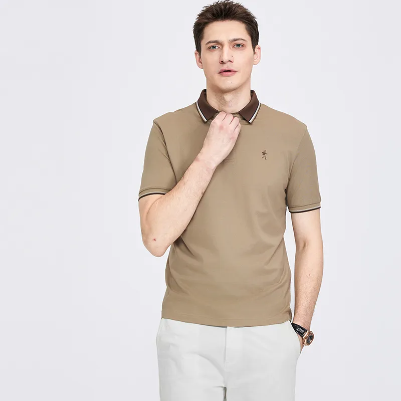 Dance With Wolves Polo Shirt Men's Khaki-3