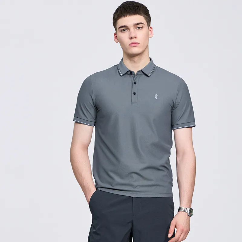 Dance With Wolves Polo Shirt Men's Dark Gray-4