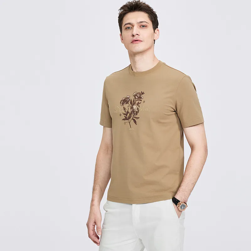Dance With Wolves T Shirt Men's Khaki-3