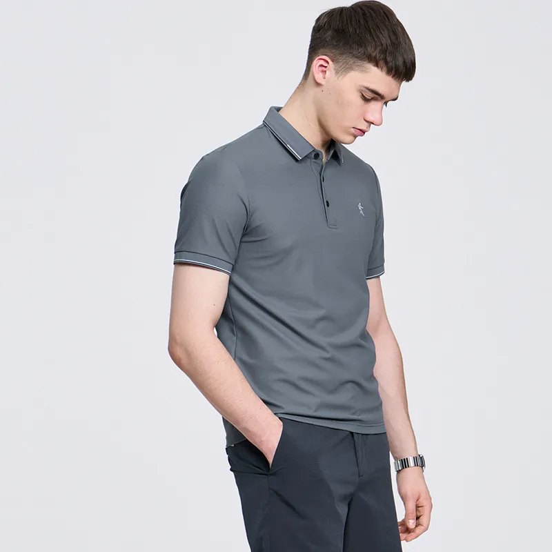 Dance With Wolves Polo Shirt Men's Dark Gray-1