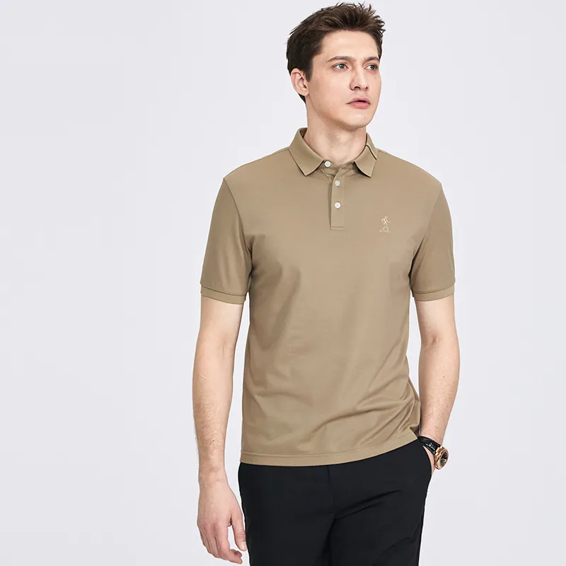 Dance With Wolves Polo Shirt Men's Khaki-4