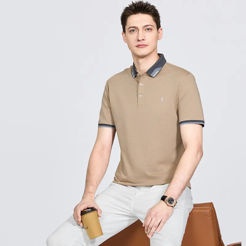 Dance With Wolves Polo Shirt Men's Khaki-2