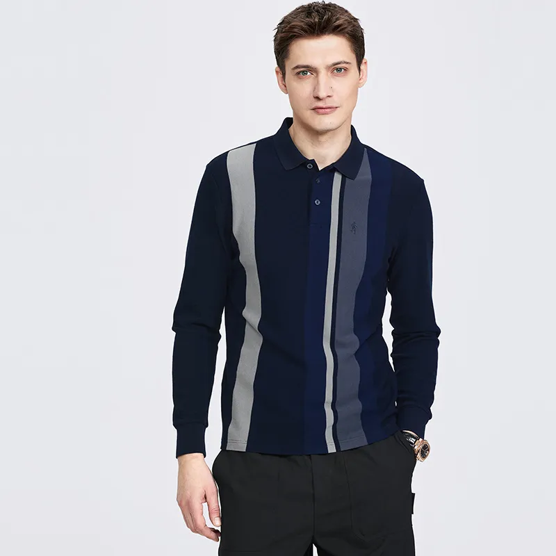 Dance With Wolves Polo Shirt Men's Dark Blue-2