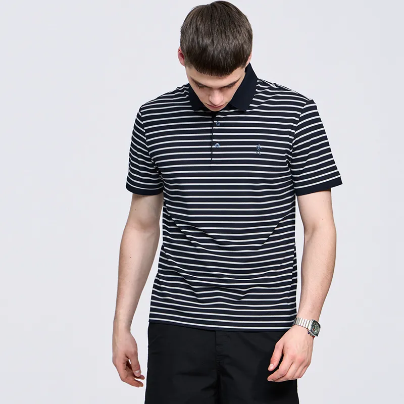 Dance With Wolves Polo Shirt Men's Dark Blue-4