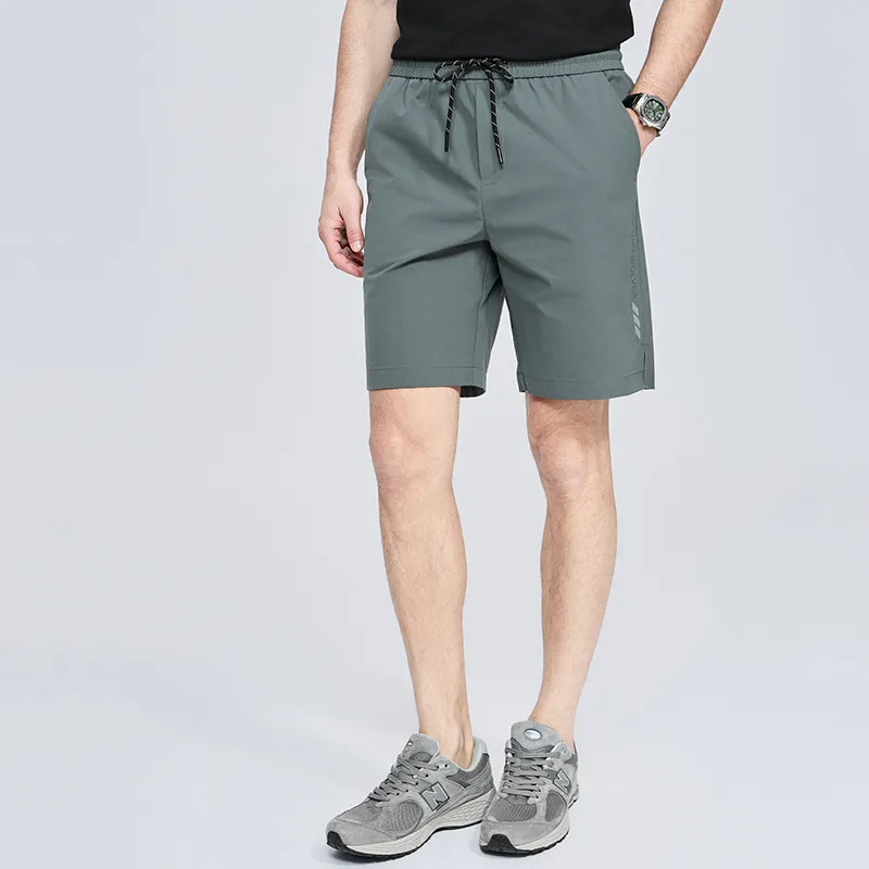 Dance With Wolves Casual Shorts Men's Gray Green-2