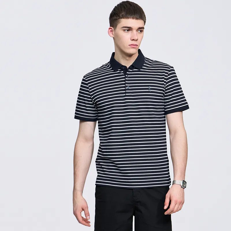 Dance With Wolves Polo Shirt Men's Dark Blue-3