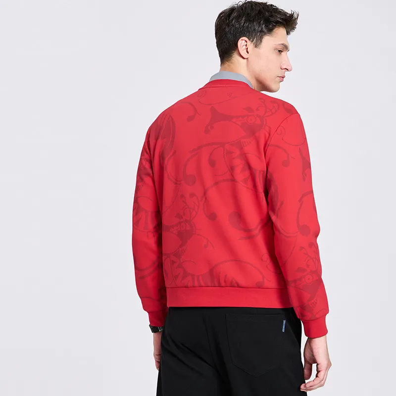 Dance With Wolves Sweatshirt Men's Red-3