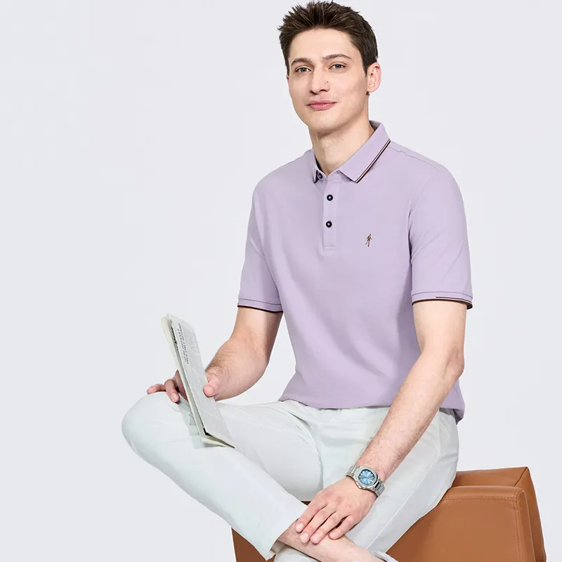 Dance With Wolves Polo Shirt Men's Purple-2